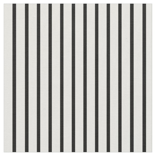 Stripes Fabric, Black-White 08 Fabric (Close Up)