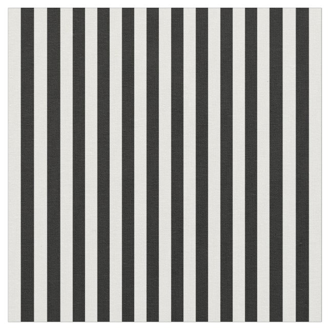 Stripes Fabric, Black-White 09 Fabric (Close Up)