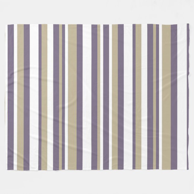 Stripes Fleece Blanket (Front (Horizontal))