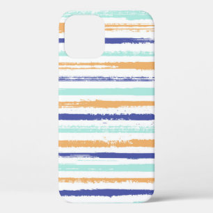 Stripes geometric textile seamless vintage pattern iPhone 12 case