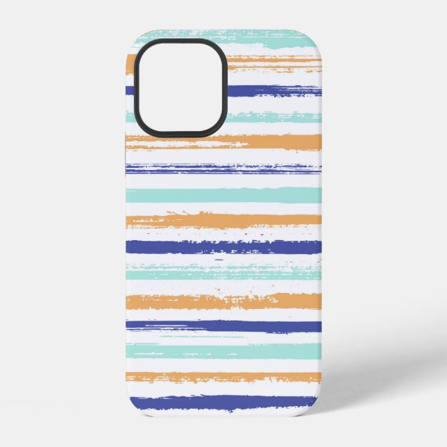 Stripes geometric textile seamless vintage pattern iPhone case (Back)