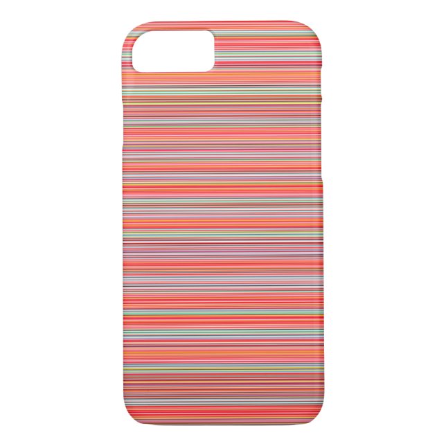 Stripes, horizontal summer colours Case-Mate iPhone case (Back)