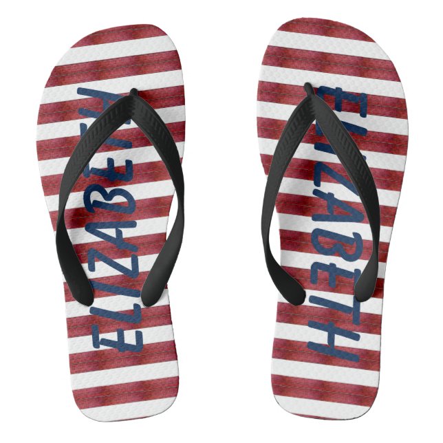 Stripes In Abstract  Thongs (Footbed)