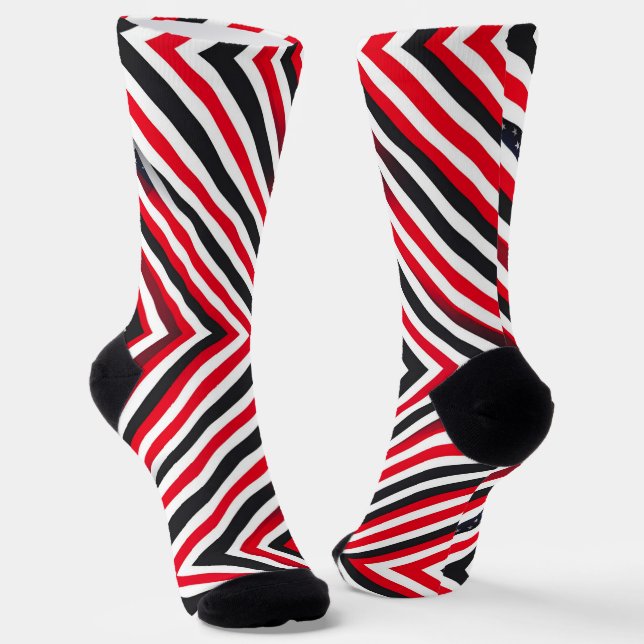 Stripes in Motion Socks (Angled)