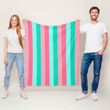 Stripes in Pinks and Teals