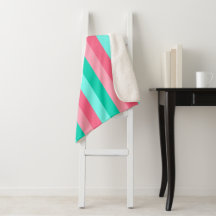 Stripes in Pinks and Teals