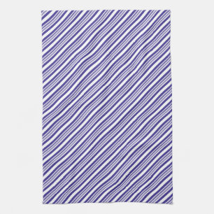 Stripes In Purples Tea Towel