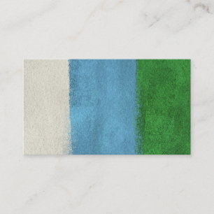 Stripes Modern Art Business Cards - Blue Green