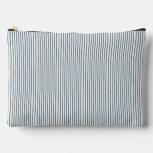 Stripes Modern Indigo Minimalist Elegance Accessory Pouch