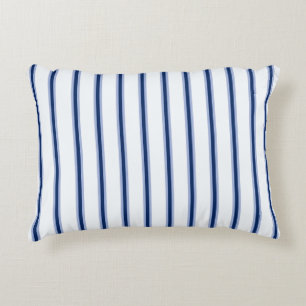 Stripes Modern Indigo Minimalist Elegance Decorative Cushion