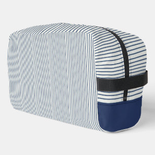 Stripes Modern Indigo Minimalist Elegance Dopp Kit