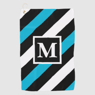 Stripes Monogram Golf Towel