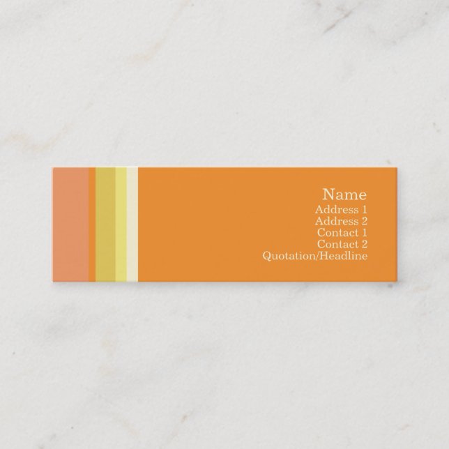 Stripes No. 0142 Mini Business Card (Front)