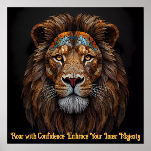 Stripes of Inspiration: Embrace Your Unique Life Poster