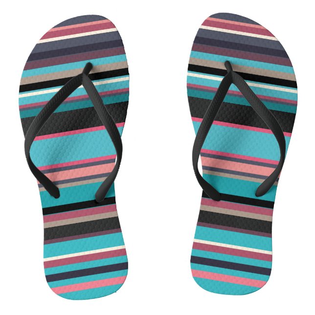 Stripes of the Horizon 2   Thongs (Footbed)
