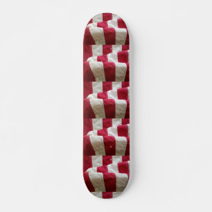 Stripes of USA flag Skateboard