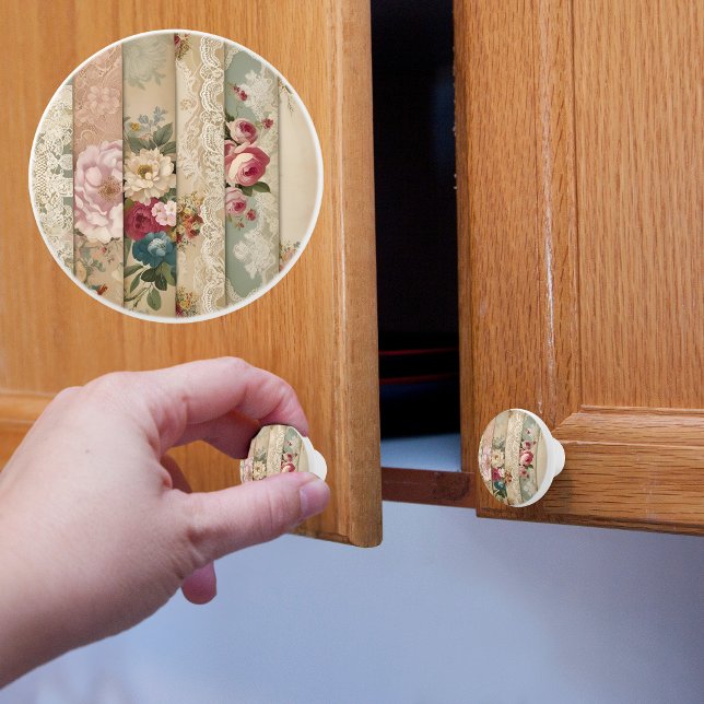Stripes of Vintage Ceramic Knob (Creator Uploaded)