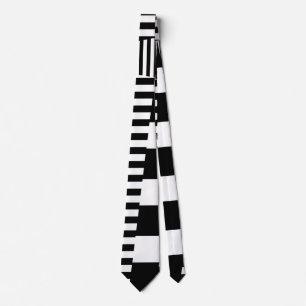 Stripes on Stripes in Black and White Tie