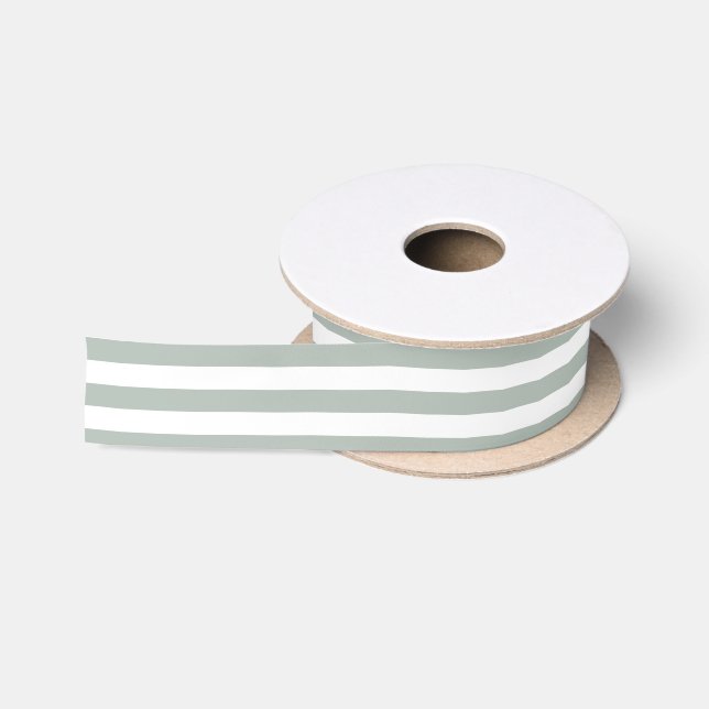 Stripes Option Ash Grey Satin Ribbon (Spool)