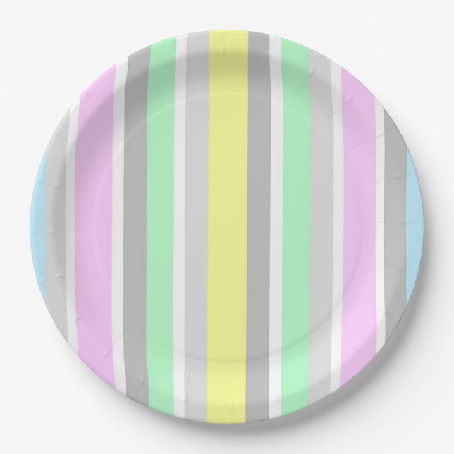 Stripes Paper Plate (Front)