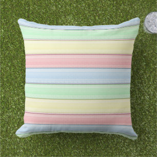 Stripes Pastel colourful modern geometrical Cushion