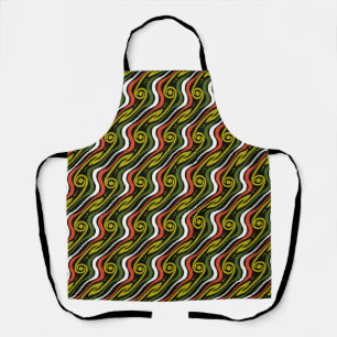 stripes pattern apron