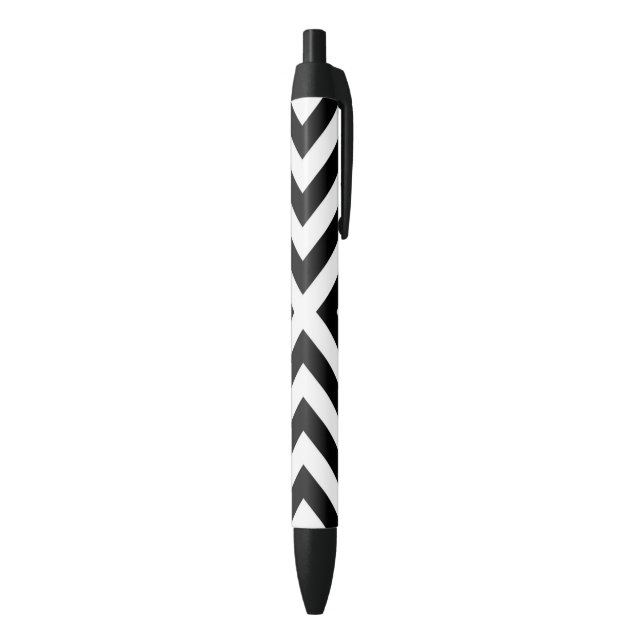 Stripes Pattern Black Ink Pen (Bottom (Vertical))