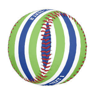 Stripes Pattern custom baseball