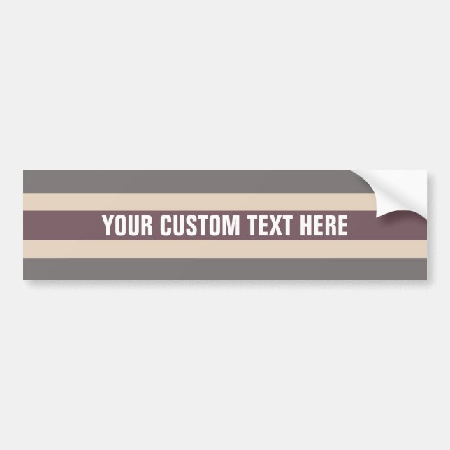 Stripes Pattern custom bumpersticker Bumper Sticker (Front)