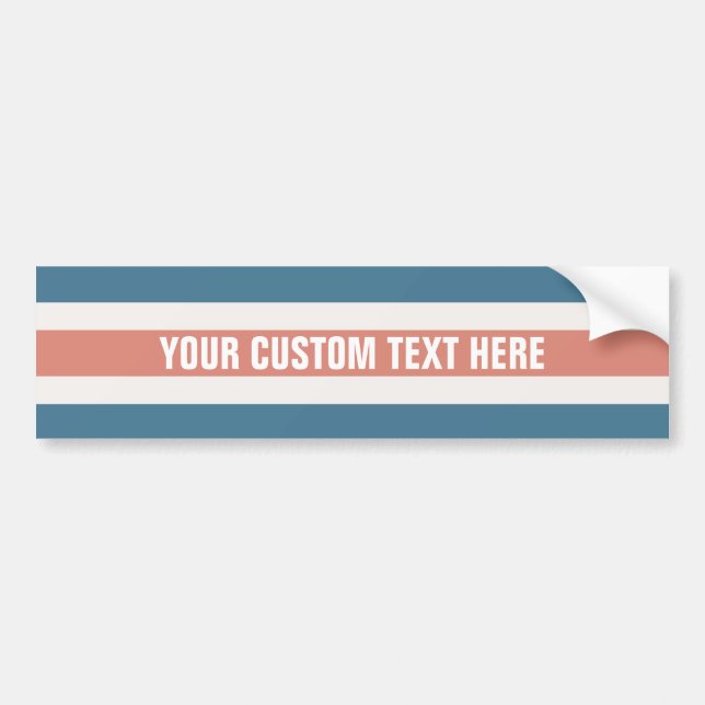 Stripes Pattern custom bumpersticker Bumper Sticker (Front)