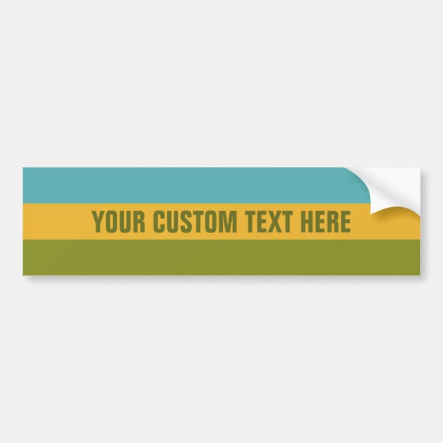 Stripes Pattern custom bumpersticker Bumper Sticker (Front)
