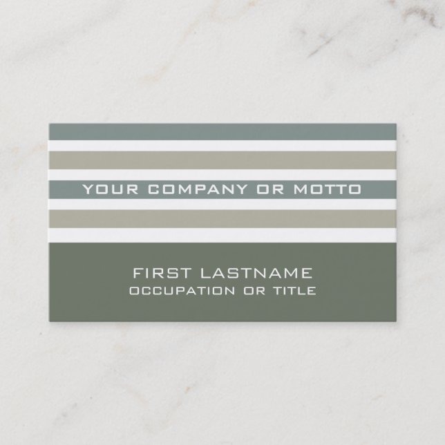 Stripes Pattern custom business cards (Front)