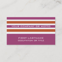 Stripes Pattern custom business cards