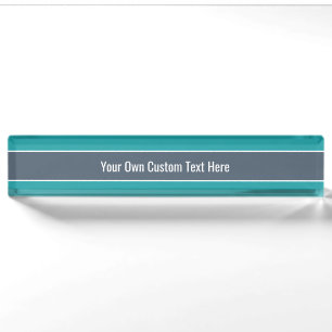 Stripes Pattern custom desk plate