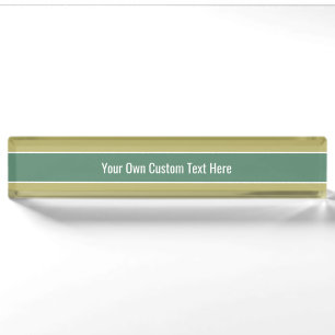 Stripes Pattern custom desk plate