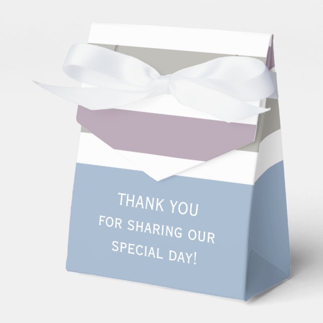Stripes Pattern custom favour boxes (Front Side)