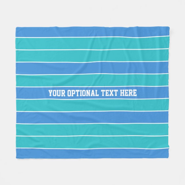 Stripes Pattern custom fleece blanket (Front (Horizontal))