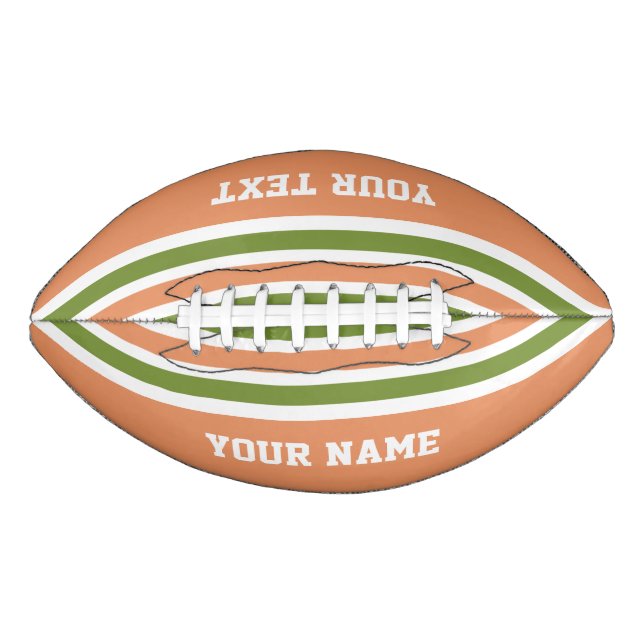 Stripes Pattern custom footballs (Front)