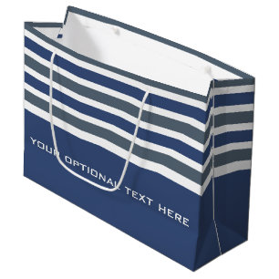 Stripes Pattern custom gift bags