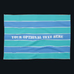 Stripes Pattern custom hand towel<br><div class="desc">Change the text field to what you want. You can also change the font and its size and colour by using the "Customise it" function,  as well as add more text fields if you wish. See my store for more items with this design.</div>