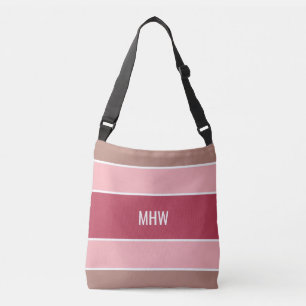 Stripes Pattern custom monogram bags