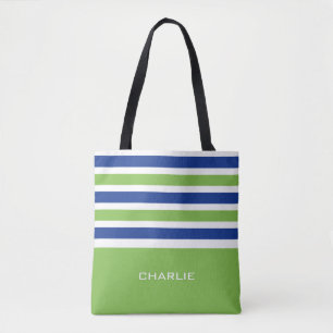 Stripes Pattern custom monogram bags