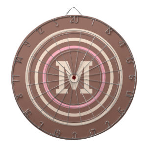 Stripes Pattern custom monogram dart board