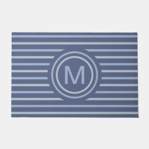 Stripes Pattern Custom Monogram door mats