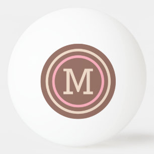 Stripes Pattern custom monogram ping pong balls