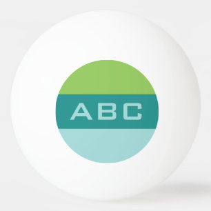 Stripes Pattern custom monogram ping pong balls