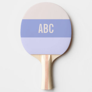 Stripes Pattern custom monogram ping pong paddle