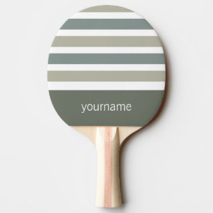 Stripes Pattern custom monogram ping pong paddle