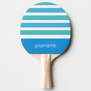 Stripes Pattern custom monogram ping pong paddle