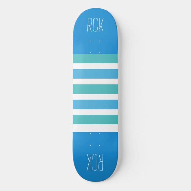 Stripes Pattern custom monogram skateboards (Front)